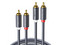 Cable de Audio 2 RCA Macho a 2 RCA Macho UGREEN, 3m, color negro.