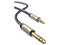 Cable de Audio Estéreo Ugreen de Conector 3.5mm a TRS (6.5mm), 1m, cable trenzado. Color Gris.