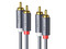 Cable de Audio 2 RCA Macho a 2 RCA Macho UGREEN, 3m, color negro.