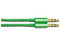 Cable de Audio plano VORAGO estéreo de 3.5 mm (M-M), 1.5m. Color Verde.