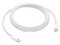 Cable Apple MW493AM/A USB-C a USB-C, 1 m, Trenzado Reforzado, Blanco, Carga Rápida y Transferencia de Datos.