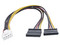 Cable de Doble Corriente SATA Hikvision 101-502-385, Compatible con DVR's, 25cm.