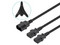 Cable Dual de Alimentación 1 C14 a 2 C13, 10A, 250V, 1.8 m, Negro.