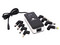 Adaptador universal de corriente NACEB NA-013 para laptop de 9 puntas intercambiables y puerto USB.