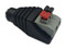 Paquete de 10 adaptadores Saxxon tipo Jack Hembra polarizado de 12V con terminales de presión.