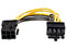 Cable adaptador de alimentación PCI Express 6 pines a 8 pines.
