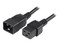 Cable C19 a C20 de servicio pesado de 14AWG para alimentación de computadoras de 3 m.
