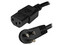 Cable de Energía acodado de NEMA 5-15P (macho) a C13 (hembra), 3m. Color Negro.
