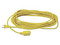 Cable de Alimentación Eléctrica Surtek de 4 m para uso Rudo, Clavija de 2 Patas, 3 Salidas, Color Amarillo.