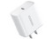 Cargador USB-C UGREEN 60449B de 20W, Carga Rápida QC4.0+, PD3.0, PPS, Chip PWM, Protección Múltiple, Tamaño Compacto, Color Blanco.