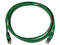 Cable de red 3M, UTP de parcheo, Cat6a, 2m, Color Verde.
