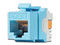 Conector Jack modular Belden  RJ-45 Cat5e KeyConnect T568A/B. Color Azul.