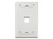 Placa de pared Belden, de 1 salida RJ-45. Color Blanco.