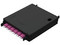 Panel de 6 Adaptadores de Fibra Óptica LC Dúplex Belden FC4X06LDFS, Soporta 12 Fibras, Color Negro.