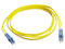 Jumper de Fibra Óptica Belden Monomodo, LC DUPLEX - LC DUPLEX, 3m, Color Amarillo.
