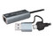 Adaptador de Red Batauro AD-C1000MBRJ, USB Tipo C, USB Tipo A 3.0, RJ-45, 1Gbps, Aluminio. Color Plata.