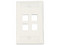 Tapa para Caja Montaje CommScope 2111039-3, 4 puertos. Color Blanco.
