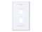 Placa de pared Condumex de 2 salidas RJ45 tipo keystone, Color Blanco.