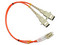 Convertidor de Fibra Óptica DuplexDC SC a LC Multimodo Enson CONV FIBRA SC-LC. Color Gris y Naranja.