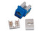 Jack Enson Cat6, UTP, Color Azul.