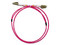 Jumper de Fibra óptica Enson ENS-JUMP090MM4, LC Duplex - LC Duplex, 90m, Color Rosa.