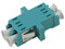 Conector Modular de Fibra Óptica Enson ENS-LCUPC-OM3, Conector LC Duplex UPC, Color Azul.