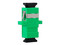 Modulo Acoplador de Fibra Óptica Enson ENS-SCSCSM, SC/APC, Monomodo, Color Verde.