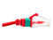 Cable de Red Ultradelgado Enson Cat6, (Patch Cord) de 0.9 metros, Color Rojo.