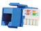 Conector Modular Enson EPRO-JACK6A-BL, Vertical, Cat6A, RJ-45, Color Azul.