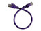Cable de Parcheo Enson P6003P, Cat6, UTP RJ-45 (M-M), Calibre 24AWG, 30cm. Color Morado.