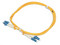 Jumper de Fibra Óptica Duplex Fiber Home, Monomodo, Conectores LC/UPC a LC/UPC, 2m. Color Amarillo.