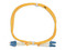 Jumper de Fibra Óptica Duplex Fiber Home, Monomodo, Conectores LC/UPC a LC/UPC, 2m. Color Amarillo.