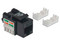 Jack de impacto Cat6, UTP, Negro.