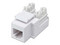 Jack de impacto Intelinet para telefonía. Color blanco.