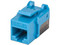 Jack Keystone Intellinet Cat 6. Color Azul con Negro.