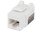 Jack Intellinet de Red Cat6a, UTP, RJ-45, Blanco/Negro.