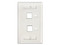 Tapa de Pared Intellinet, 2 Perforaciones, para Etiqueta. Color Blanco.