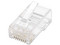 Plugs RJ-45 Intellinet, Cat 5e, UTP, Terminal de 2 puntas para cable multifilar, bote con 100 piezas.