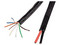 Bobina de Cable Siamés a UTP Linkedpro EP-CAT-5E-V2P de 4 Pares, Cat5e, Color Negro, 305m.