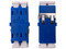 Módulo Acoplador LinkedPro LP-FO-AD-SM-LC para Fibra Óptica Dúplex LC a LC, Compatible con Fibra Monomodo, Color Azul.