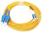 Jumper de Fibra Óptica LinkedPro  LP-FO-D-LCU-SCU-05, Monomodo, Dúplex, LC/UPC a SC/UPC, 5m. Color Amarillo.