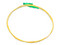 Cable de Fibra Óptica Pigtail LinkedPro, Conector LC/APC Simplex, Monomodo OS2, 1m. Color Amarillo.