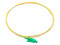 Cable de Fibra Óptica Pigtail LinkedPro, Conector LC/APC Simplex, Monomodo OS2, 1m. Color Amarillo.