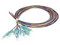 Kit de 12 Pigtails Linkedpro LP-FO-MM-PIG-12-LC, LC Multimodo OM3 50/125, Conectores Aqua, 2 m.