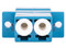 Módulo acoplador de fibra óptica LinkedPro LP-FOAD-6137U, Dúplex LC/UPC a LC/UPC, Compatible con fibra Monomodo.