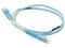 Jumper de Fibra Óptica LinkedPro LP-FOM3-LCLC-R01, Multimodo OM3 50/125, LC a LC Dúplex, 1m. Color Azul.