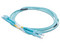 Jumper de Fibra Óptica Multimodo LinkedPro LC (M-M) de 2m. Color Aqua.