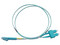 Jumper Fibra Óptica LinkedPro, 1m, LC/UPC Macho a SC/UPC Macho, Dúplex, OFNR, Color Aqua.