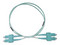 Jumper Fibra Óptica LinkedPro, 3m, SC/UPC Macho a SC/UPC Macho, Dúplex, OFNR, Color Aqua.