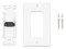 Placa de pared LinkedPro LP-FP-90, 1 puerto HDMI hembra a hembra. Color Blanco.